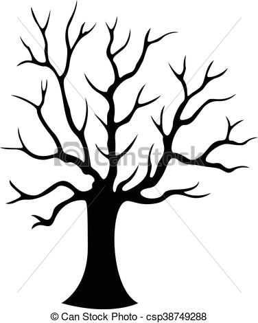 376x470 Decorative Tree Silhouette
