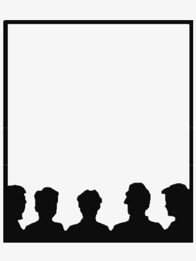 400x533 Black Silhouette Border, Black Elements, Silhouette Creative