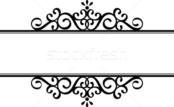 600x371 Decorative Vignette Silhouette Vector Illustration Sergio