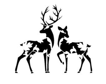 340x270 Deer Stencil On Etsy, A Global Handmade And Vintage Marketplace