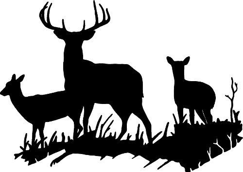 500x354 Buck Deer Doe Hunting Vinyl Wall Decal Home Decor 18 X 25 , Http