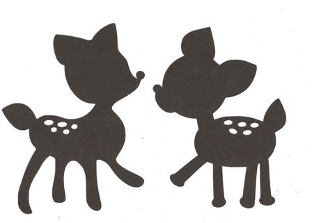 448x321 Cute Deer Silhouette