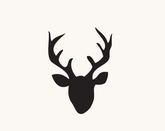 340x270 Deer Head Clipart Etsy