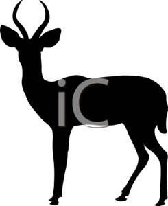 245x300 Silhouette Of A Standing Buck