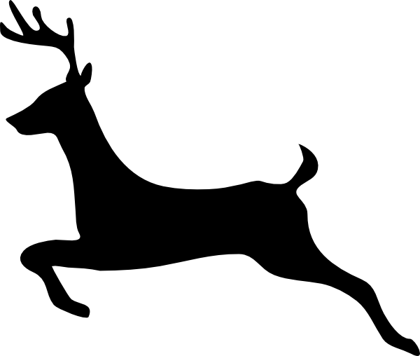 600x508 Reindeer Silhouette Clipart Black And White Amp Reindeer Silhouette