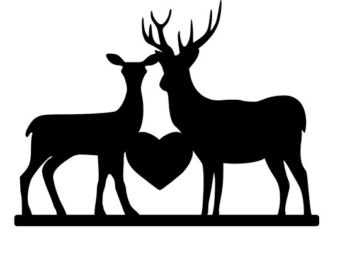 340x270 Personalized The Hunt Is Over Deer Wedding Cake Topper