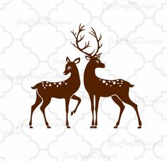236x227 Deer Family Svg Cut Files Svg, Png, Dxf And Eps Cricut Design