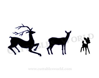 340x270 Deer Family Svg Etsy
