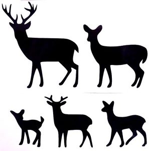 299x300 Deer Family Dad Mom Kids Baby Car Truck Window Vinyl Decal Sticker