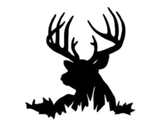 340x270 Deer Head Silhouette Buck Clipart Panda