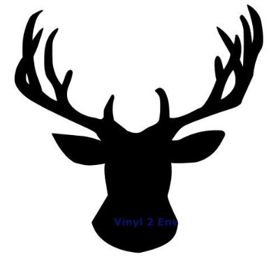 398x385 Deer Head Silhouette Deer Head Silhouette Clip Art Library