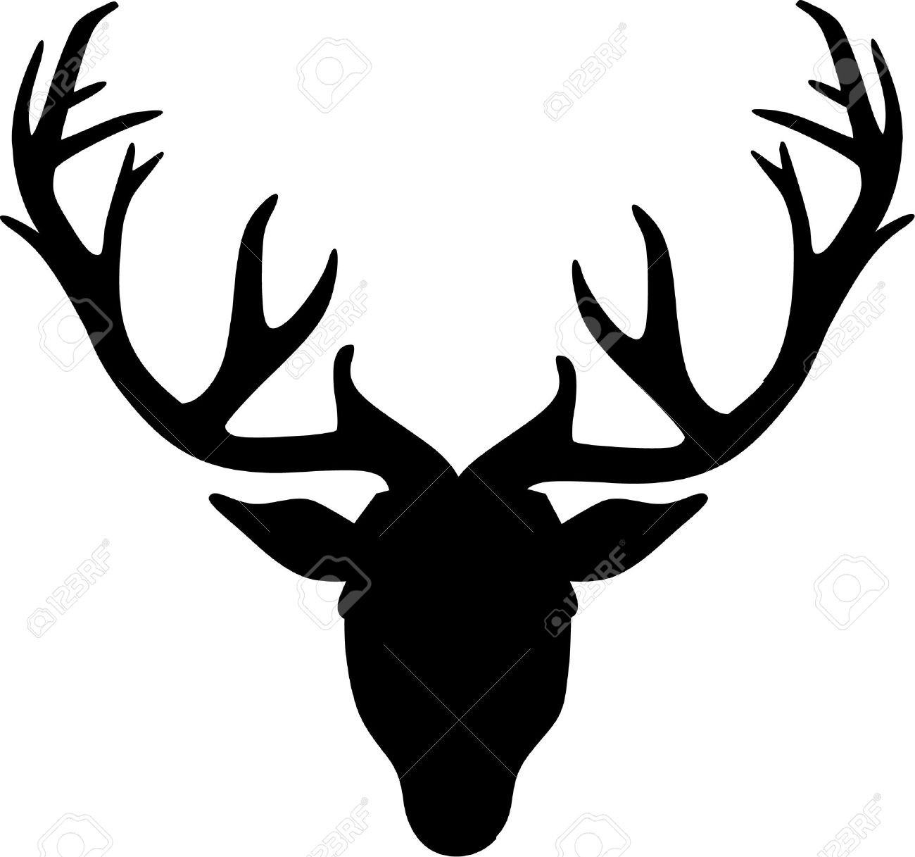 1300x1217 Sale 50 Offdeer Head Vector Clipart Deer Eps Lovely Antlers