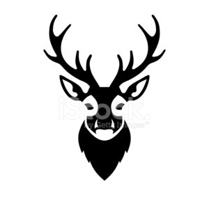 300x300 Deer Head Icon Vector Logo Stock Vectors