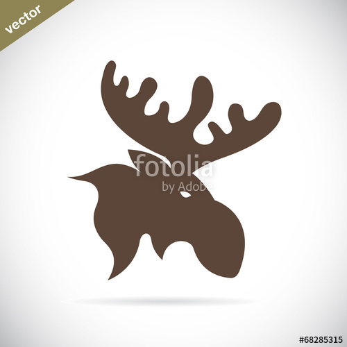 500x500 Vector Images Of Moose Deer Head Stock Image And Royalty Free