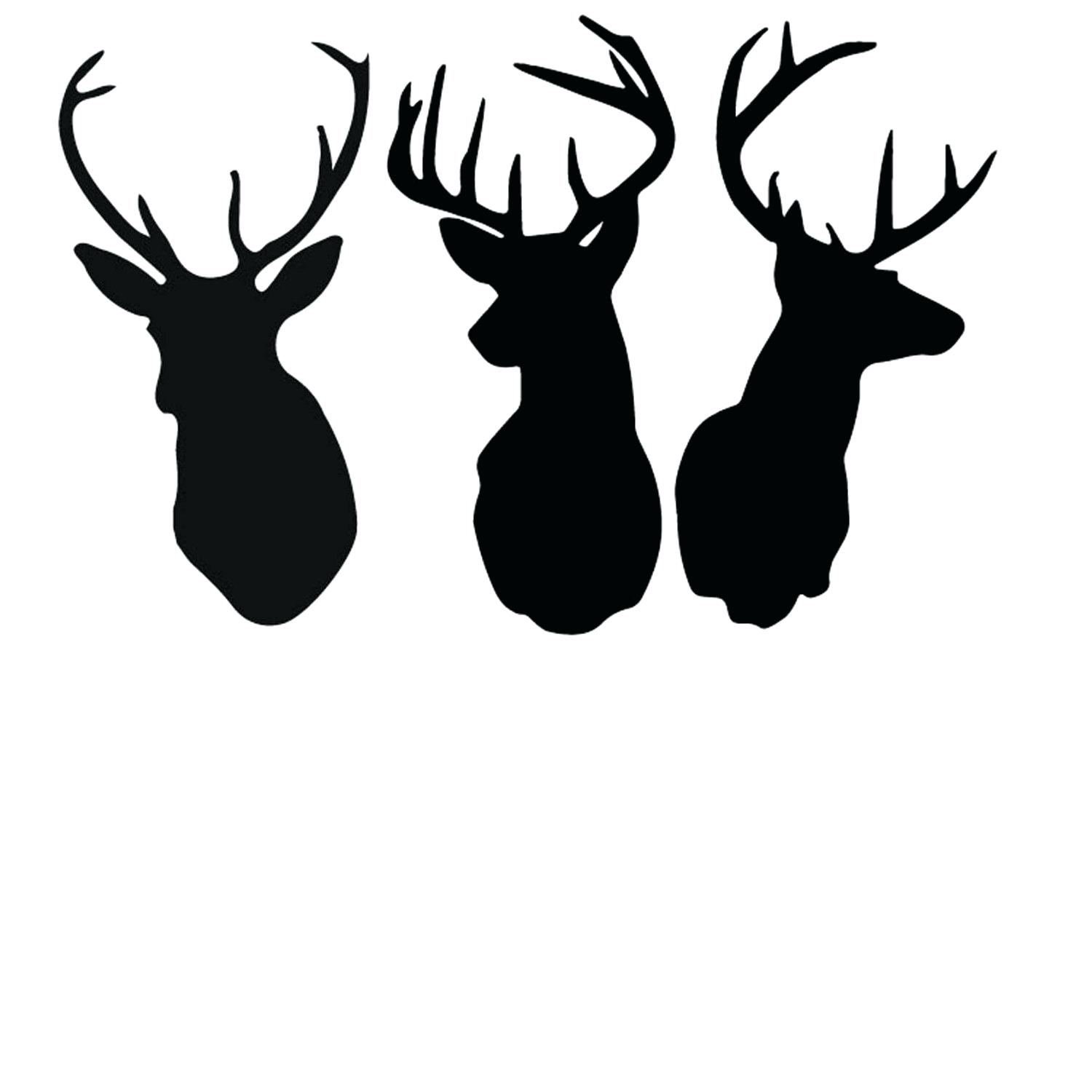 1500x1500 Template Deer Head Template Rein And Horns Logo Design Stock