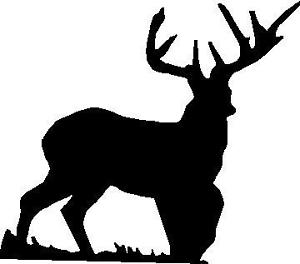 300x264 Hunting Silhouette Full Body Buck Deer Decal 5 X 4.5 Ebay