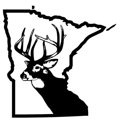 476x480 Mn Deer Hunting Decal Sticker