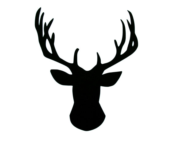 570x462 5 Pcs Any Color 5 Paper Deer Die Cut, Deer Silhouette, Deer Head