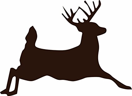 425x309 Jumping Deer Silhouette
