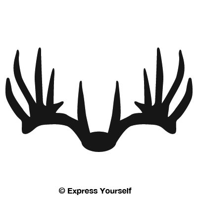 Deer Rack Silhouette at GetDrawings | Free download