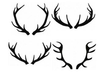 Deer Rack Silhouette at GetDrawings | Free download