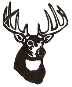236x286 Deer Scene Silhouette Clipart