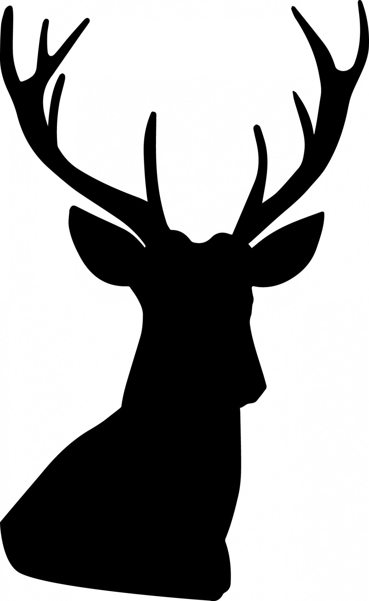 1180x1920 Deer Silhouette Free Stock Photo