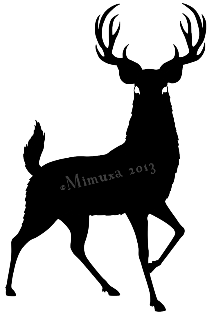 737x1083 Deer Silhouette By Mimuxa