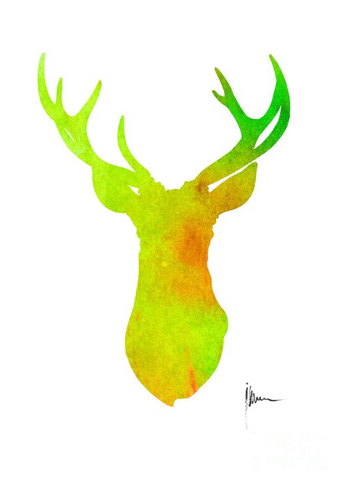 500x700 Watercolor Deer Art Fine Art America
