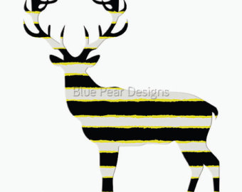 340x270 Deer Silhouette Art Etsy