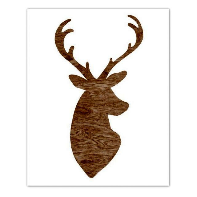 640x640 Deer Head Silhouette Clip Art
