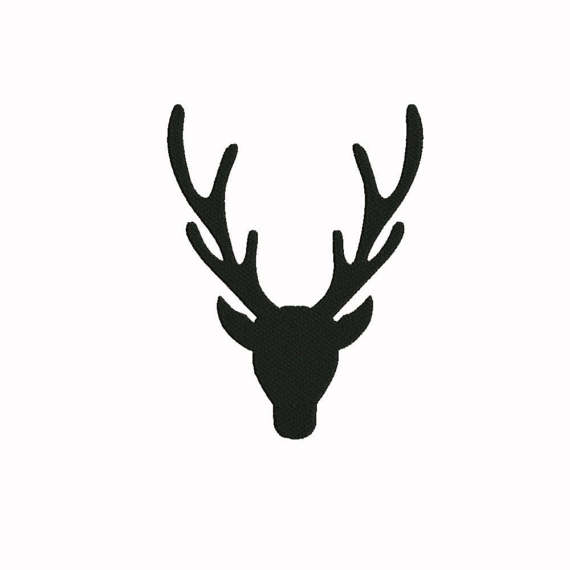 570x570 Buck Deer Silhouette Embroidery 7 Size Design Instant Download 8