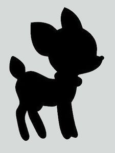 225x300 Little Deer Silhouette Stencil