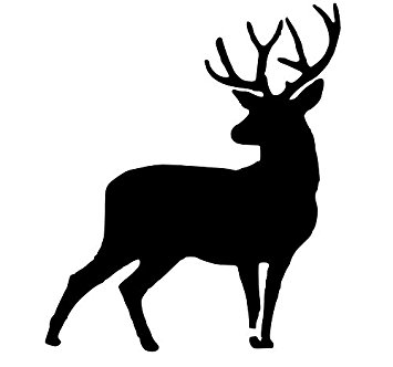 355x332 Pack Of 3 Full Buck Deer Stencils Made From 4 Ply Mat