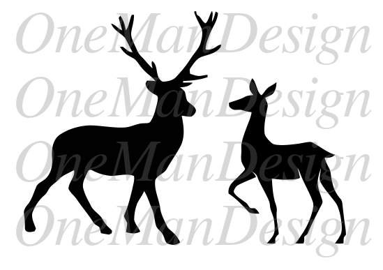 549x387 Buck Clipart Stag And Doe