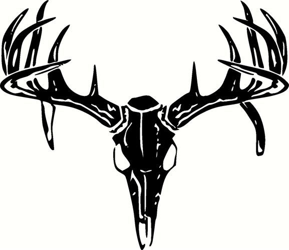 Deer Skull Silhouette Vector at GetDrawings | Free download