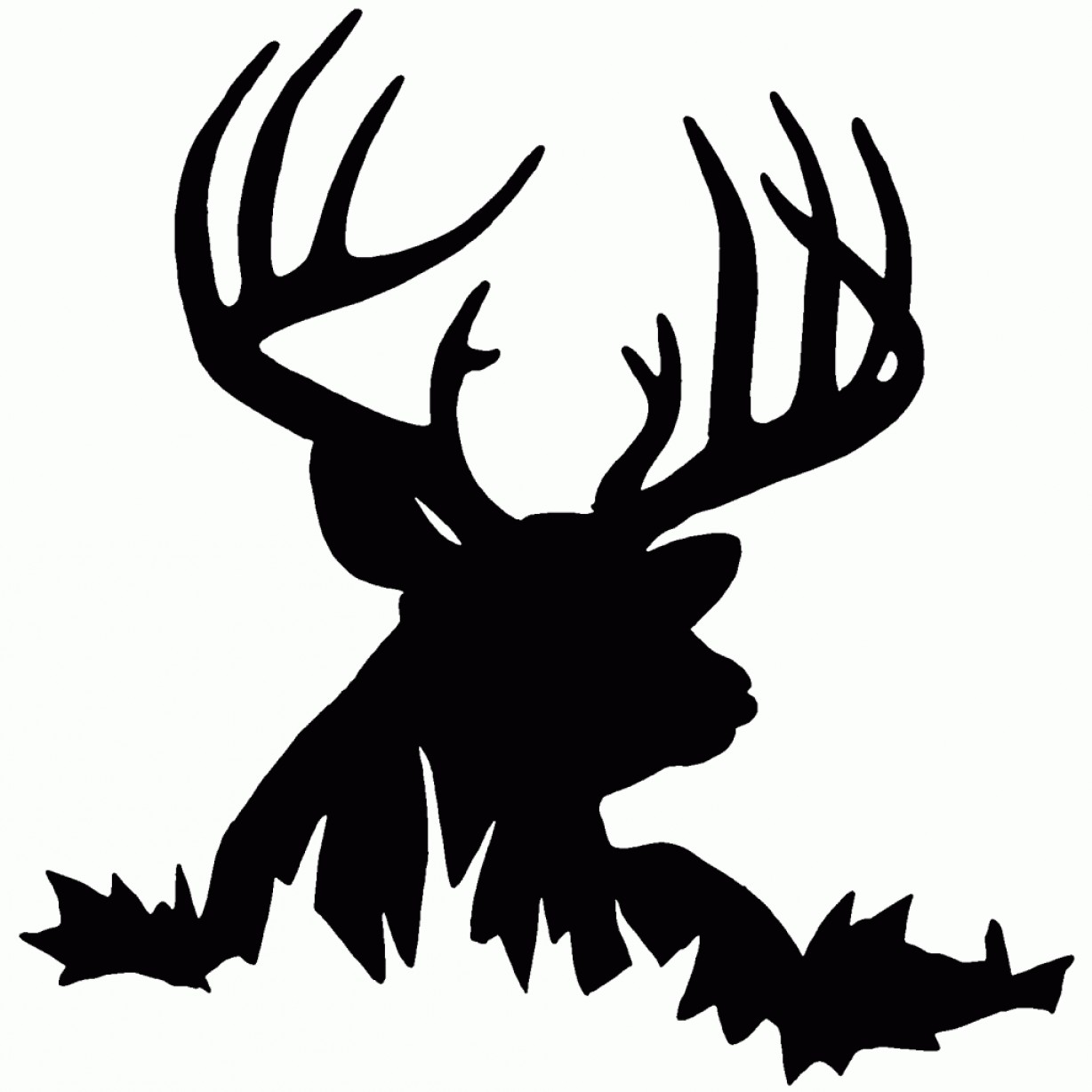 Deer Skull Silhouette Vector at GetDrawings | Free download