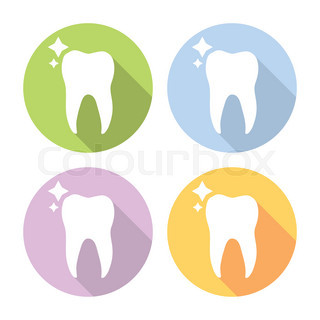 320x320 Vector Silhouettes Of The Dentist Teeth And Different Dental
