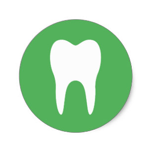 307x307 Dental Green Stickers Zazzle