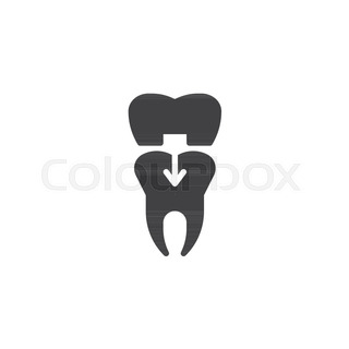 320x320 Dental Tooth Crown Line Icon, Outline Vector Sign, Linear Style