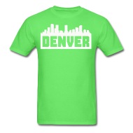 190x190 Denver Colorado Skyline Silhouette By Kwg2200 Spreadshirt