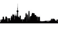191x115 Denver City Skyline Silhouette Background Stock Vectors