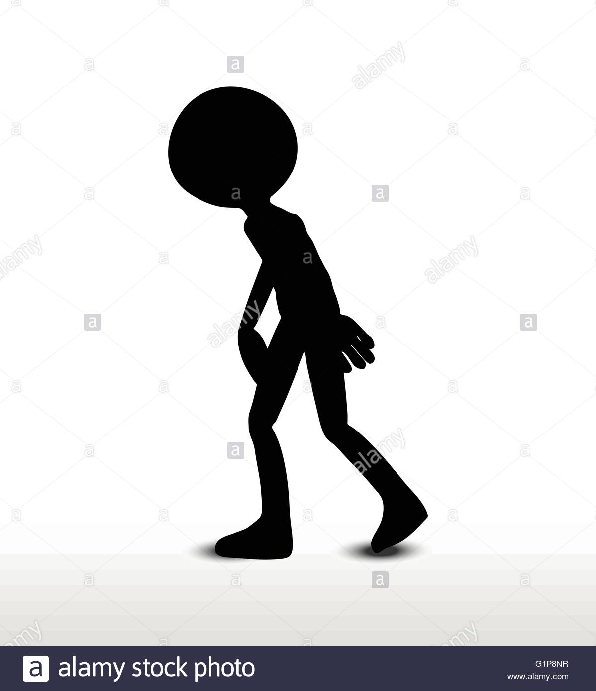 Depressed Man Silhouette