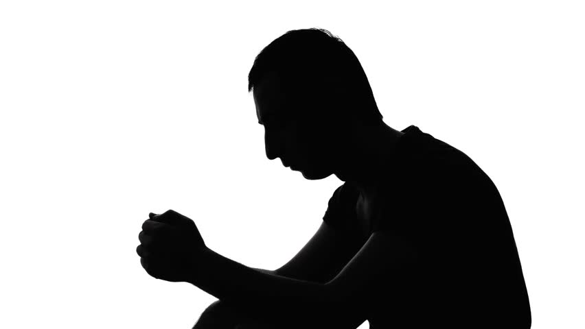 852x480 Depression Man On White Background Stock Footage Video 11528453