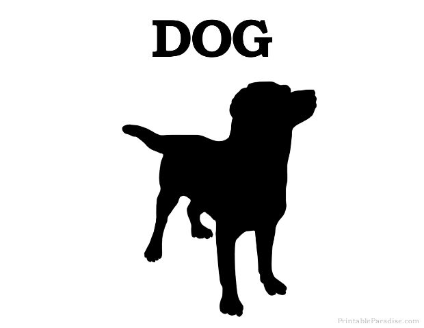 620x479 Printable Dog Silhouette