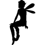 150x150 Depressed Fairy Silhouette Public Domain Vectors