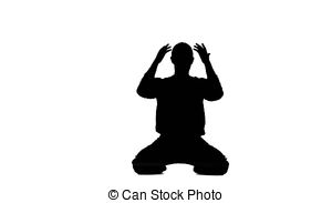 300x183 Guy Sitting On A Chair In A Depression. Silhouette. White Stock