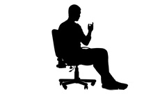 240x135 Video Man Sits On A Chair And Thinks, Reflects On Ideashe Is Sad