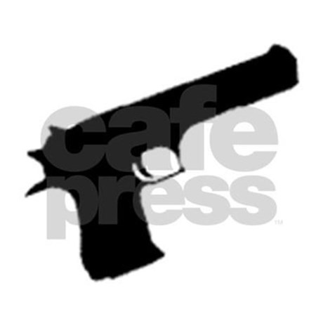 460x460 Desert Eagle Silhouette Earring Pendants (Silver) By 61209