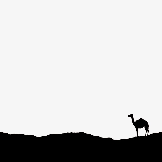 650x650 Desert Silhouette, Black, Desert, Camel Png Image And Clipart